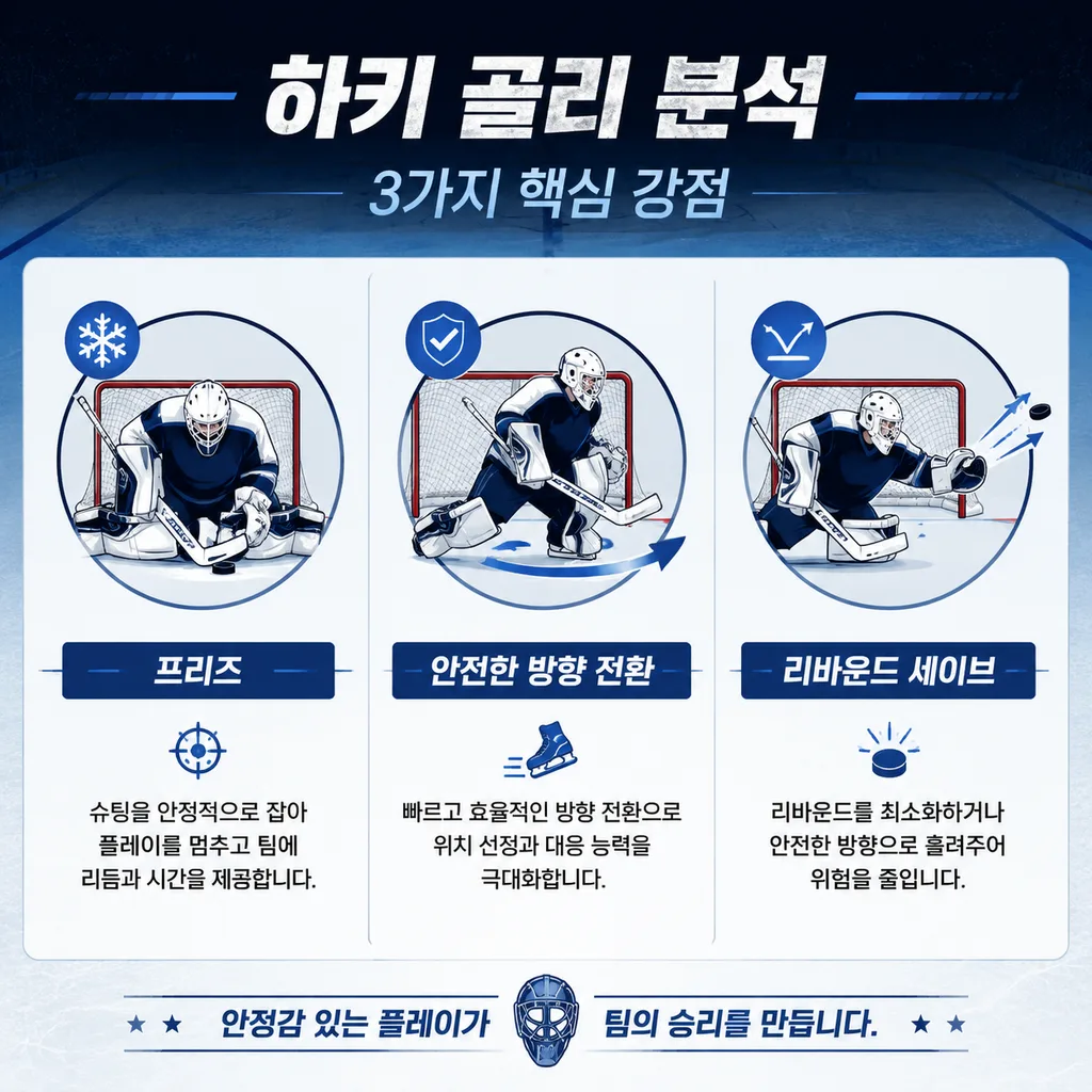 골리 리바운드 제어를 구성하는 세 가지 요소
